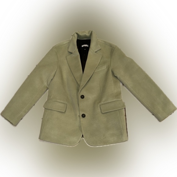 Apparis Celine Single Breasted Blazer in Faux Wool XS - Picture 6 of 8